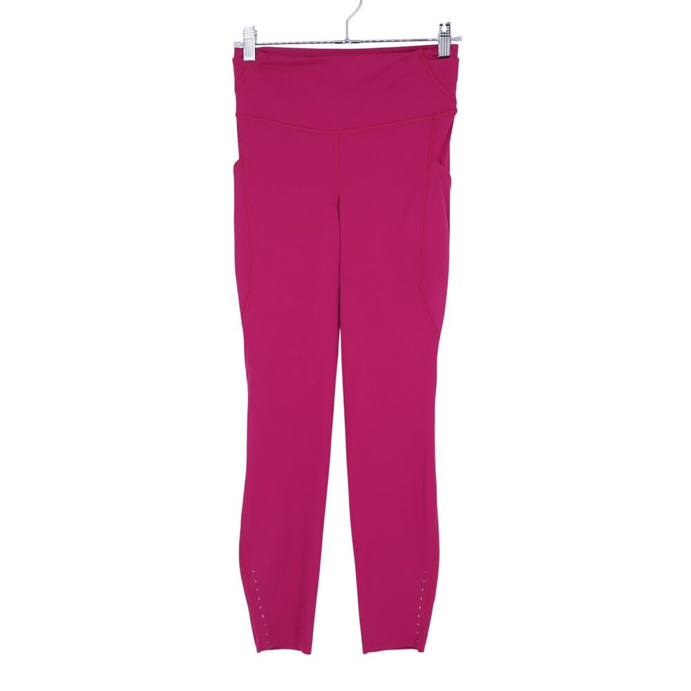 Lululemon Fast and Free Legging Berry Rumble 5 Pocket High Rise Tight Women's 6